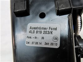 Thumbnail 6: 2015 AUDI Q7 (4L) REAR CENTER CONSOLE HEAT AIR AC HVAC VENT (Black)
