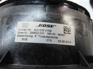 Thumbnail 10: 2015 AUDI Q7 (4L) BOSE RADIO STEREO SOUND SYSTEM SPEAKER TWEETER SET/13