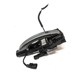 Thumbnail 3: 07-15 AUDI Q7 (4L) RIGHT FRONT PASSENGER KEYLESS EXTERIOR DOOR HANDLE (Grey)