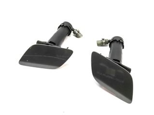 Thumbnail 1: 2015 AUDI Q7 (4L) FRONT LEFT & RIGHT HEADLIGHT WASHER COVER TRIM SET/2 (Grey)