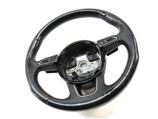 Thumbnail 3: 13-17 AUDI Q5 Q7 SQ5 B8 8R 4M 3 SPOKE STEERING WHEEL w/ SWITCH BUTTONS & PADDLES