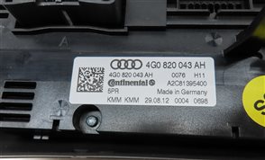 Thumbnail 6: 2013 AUDI A6 (C7 4G) FRONT HEAT AIR AC HVAC CLIMATE CONTROL PANEL