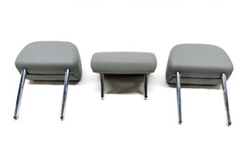 Thumbnail 6: 2013 AUDI A6 (C7 4G) REAR LEFT/CENTER/RIGHT SEAT HEADREST HEAD REST SET/3 (GRAY)