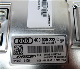 Thumbnail 5: 2012-2018 AUDI A6 A7 A8 S8 (C7 D4 4H 4G8) RADIO STEREO BOSE AUDIO AMP AMPLIFIER
