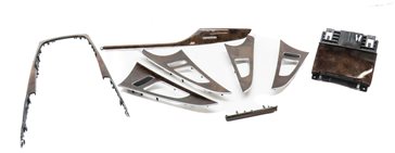 2013 AUDI A6 (C7 4G) INTERIOR DASH CONSOLE FRONT/REAR DOOR TRIM SET (WALNUT)