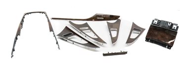 Thumbnail 2: 2013 AUDI A6 (C7 4G) INTERIOR DASH CONSOLE FRONT/REAR DOOR TRIM SET (WALNUT)