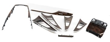 Thumbnail 4: 2013 AUDI A6 (C7 4G) INTERIOR DASH CONSOLE FRONT/REAR DOOR TRIM SET (WALNUT)