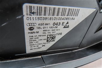 Thumbnail 11: 12-15 AUDI A6 (C7) LEFT FRONT DRIVER XENON HID HEADLIGHT LIGHT LAMP (NON AFS)