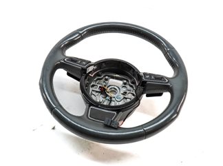 12-18 AUDI A6 A7 S6 S7 C7 4G8 3-SPOKE HEATED TIPTRONIC STEERING WHEEL(DARK GRAY)