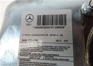 Thumbnail 6: 12-19 MERCEDES GL350 GL450 GL550 ML350 ML550 (W166 X166) PASSENGER DASH AIRBAG