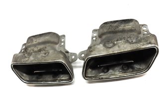 Thumbnail 2: 2013-2014 MERCEDES BENZ GL450 (X166) LEFT & RIGHT MUFFLER PIPE EXHAUST TIP SET-2