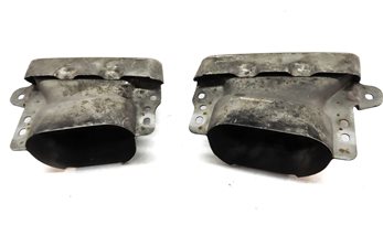 Thumbnail 4: 2013-2014 MERCEDES BENZ GL450 (X166) LEFT & RIGHT MUFFLER PIPE EXHAUST TIP SET-2