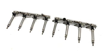 Thumbnail 1: 2013 MERCEDES GL450 X166 4.6L (278.928) ENGINE FUEL INJECTOR SET/8 w/FUEL RAILS