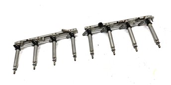 Thumbnail 3: 2013 MERCEDES GL450 X166 4.6L (278.928) ENGINE FUEL INJECTOR SET/8 w/FUEL RAILS
