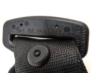 Thumbnail 5: 2013 MERCEDES GL450 (X166) REAR 3RD ROW LEFT SEAT SEATBELT RETRACTOR (BLACK)