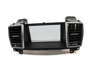 Thumbnail 2: 13 MERCEDES GL450 (X166) FRONT CENTER HEAT AIR AC HVAC DASH VENT w/ SCREEN TRIM
