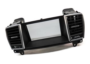 Thumbnail 3: 13 MERCEDES GL450 (X166) FRONT CENTER HEAT AIR AC HVAC DASH VENT w/ SCREEN TRIM