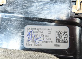 Thumbnail 6: 13 MERCEDES GL450 X166 FRONT RIGHT PASSENGER HEAT AIR AC HVAC DASH VENT (BLACK)