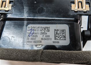 Thumbnail 6: 2013 MERCEDES GL450 (X166) FRONT LEFT DRIVER HEAT AIR AC HVAC DASH VENT (BLACK)