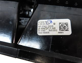 Thumbnail 6: 13 MERCEDES GL450 (X166) REAR CENTER CONSOLE HEAT AIR AC HVAC DUAL VENT (BLACK)