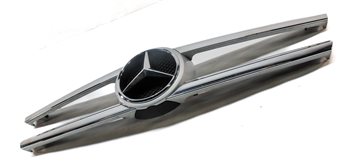 Thumbnail 3: 2013-2016 MERCEDES GL350 GL450 (X166) FRONT UPPER CENTER HOOD GRILLE TRIM