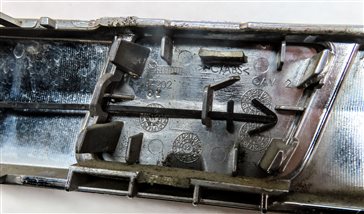 Thumbnail 7: 2013 MERCEDES GL450 (X166) REAR UPPER BUMPER TOW HOOK TRIM (CHROME)