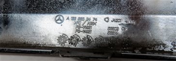 Thumbnail 8: 2013 MERCEDES GL450 (X166) REAR UPPER BUMPER TOW HOOK TRIM (CHROME)