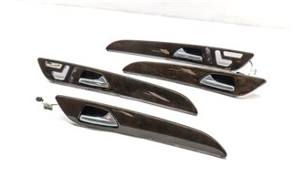 13 MERCEDES GL450 X166 FRONT/REAR LEFT/RIGHT DOOR TRIM PANEL SET (EUCALYPTUS)