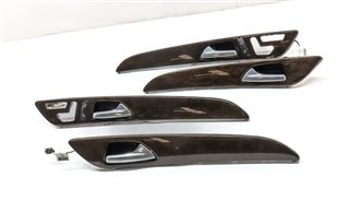 Thumbnail 2: 13 MERCEDES GL450 X166 FRONT/REAR LEFT/RIGHT DOOR TRIM PANEL SET (EUCALYPTUS)