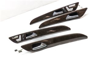 Thumbnail 3: 13 MERCEDES GL450 X166 FRONT/REAR LEFT/RIGHT DOOR TRIM PANEL SET (EUCALYPTUS)