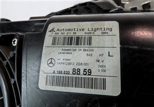 Thumbnail 6: 2013-2016 MERCEDES GL350 GL450 GL550 (X166) LEFT HALOGEN HEADLIGHT LIGHT LAMP
