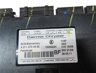Thumbnail 4: 2011 MERCEDES GL450 (X164) FRONT RIGHT PASSENGER SEAT CONTROL MODULE