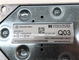 Thumbnail 5: 2011 MERCEDES GL450 (X164) RADIO STEREO SOUND SYSTEM SUBWOOFER AMPLIFIER AMP