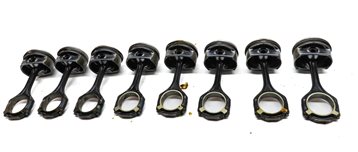 Thumbnail 5: 06-12 MB C E GL ML CLK R CLASS 4.6L M273 ENGINE PISTON & CONNECTING ROD SET/8