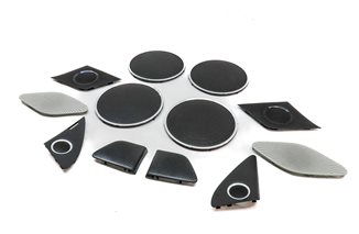 16 AUDI Q5 B8 8R BANG & OLUFSEN STEREO SOUND SYSTEM SPEAKER GRILLE COVER SET/12