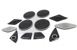 Thumbnail 2: 16 AUDI Q5 B8 8R BANG & OLUFSEN STEREO SOUND SYSTEM SPEAKER GRILLE COVER SET/12