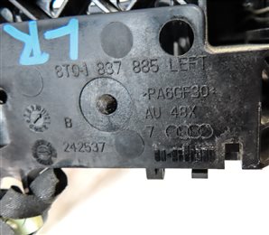 Thumbnail 6: 09-17 AUDI A4 S4 Q5 ALLROAD (B8 8K 8R) LEFT REAR KEYLESS DOOR HANDLE (BLUE)
