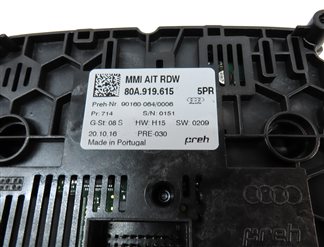 Thumbnail 6: 2018-2020 AUDI Q5 SQ5 (FY 80A) RADIO STEREO MEDIA GPS NAVIGATION CONTROL SWITCH