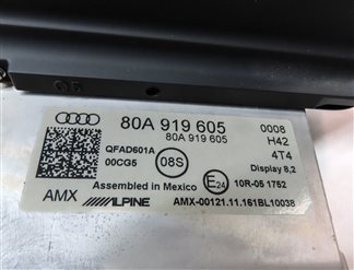Thumbnail 7: 2018-2020 AUDI Q5 SQ5 (FY 80A) FRONT GPS NAVIGATION MEDIA DISPLAY SCREEN (8.25")