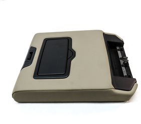 Thumbnail 4: 18 Q5 SQ5 FY 80A REAR 2ND ROW CENTER SEAT BACK CONSOLE ARMREST CUPHOLDER (BEIGE)