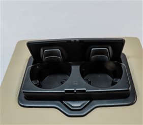 Thumbnail 7: 18 Q5 SQ5 FY 80A REAR 2ND ROW CENTER SEAT BACK CONSOLE ARMREST CUPHOLDER (BEIGE)