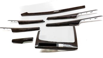 Thumbnail 2: 18 AUDI Q5 FY 80A INTERIOR DASH CENTER CONSOLE DOOR TRIM SET/7 (WALNUT)