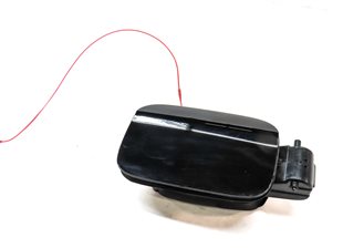 18-23 AUDI Q5 SQ5 (FY 80A) FUEL TANK DOOR LID COVER TRIM w/HOUSING (BLACK)