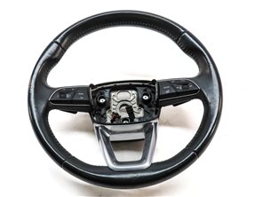 Thumbnail 2: 18-20 AUDI Q5 SQ5 FY 80A DRIVER 3-SPOKE HEATED STEERING WHEEL w/PADDLES(BLACK)