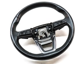 Thumbnail 3: 18-20 AUDI Q5 SQ5 FY 80A DRIVER 3-SPOKE HEATED STEERING WHEEL w/PADDLES(BLACK)