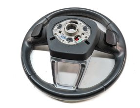 Thumbnail 5: 18-20 AUDI Q5 SQ5 FY 80A DRIVER 3-SPOKE HEATED STEERING WHEEL w/PADDLES(BLACK)