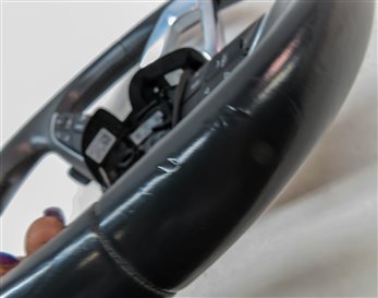 Thumbnail 8: 18-20 AUDI Q5 SQ5 FY 80A DRIVER 3-SPOKE HEATED STEERING WHEEL w/PADDLES(BLACK)