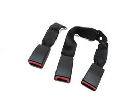 13 BMW X1 E84 REAR LEFT/CENTER/RIGHT SEAT SEATBELT BUCKLE RECEIVER SET/3 (BLACK)