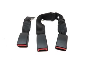 Thumbnail 2: 13 BMW X1 E84 REAR LEFT/CENTER/RIGHT SEAT SEATBELT BUCKLE RECEIVER SET/3 (BLACK)