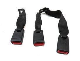 Thumbnail 4: 13 BMW X1 E84 REAR LEFT/CENTER/RIGHT SEAT SEATBELT BUCKLE RECEIVER SET/3 (BLACK)
